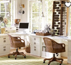 Pottery barn - office - Everglow Spaces
